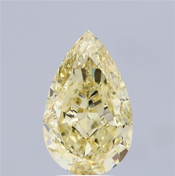 2.62 Ct. Fancy Intense Yellow Pear Lab Grown Diamond