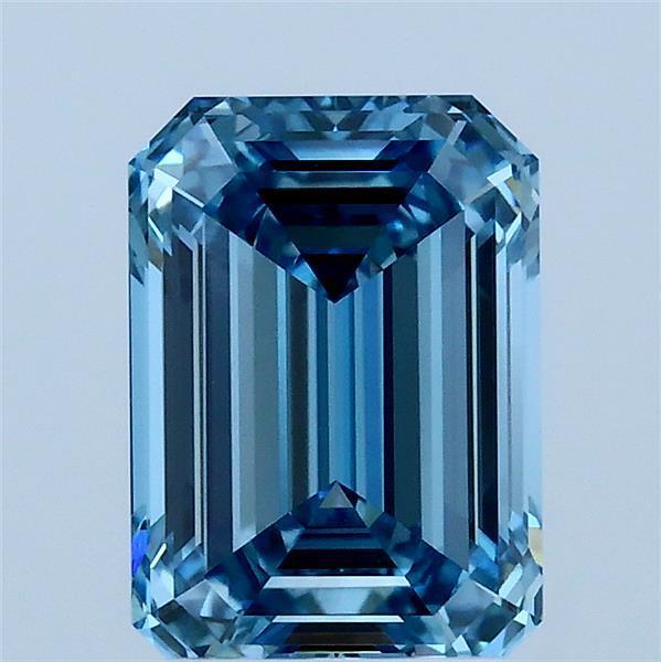 2.00 Ct. Fancy Vivid Blue Emerald Lab Grown Diamond
