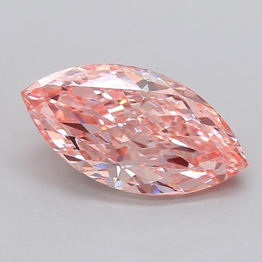 3.56 Ct. Fancy Vivid  Pink Marquise Lab Grown Diamond