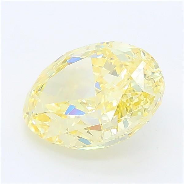 2.28 Ct. Fancy Intense Yellow Oval Lab Grown Diamond