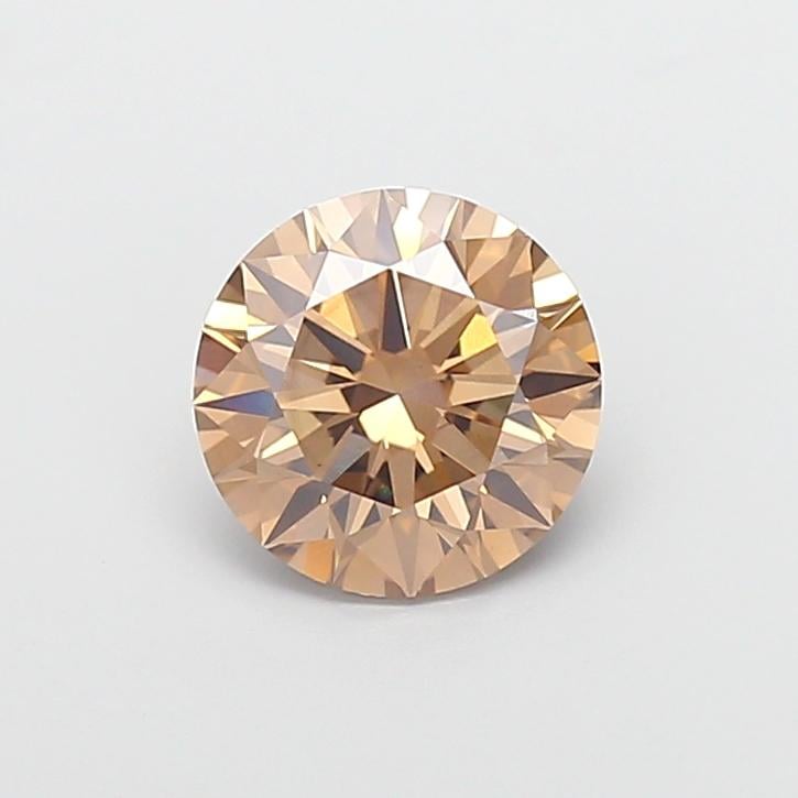2.03 Ct. Fancy Light  Brown Round Lab Grown Diamond