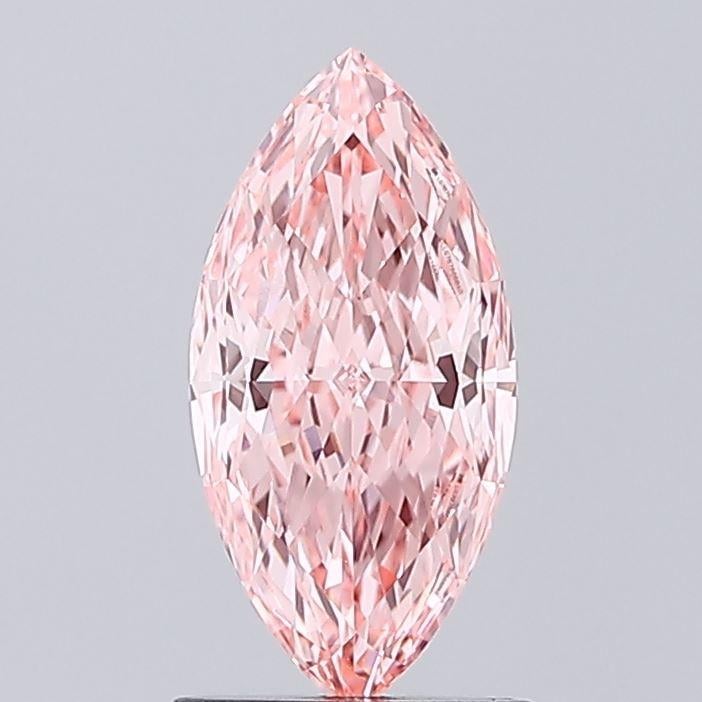 1.11 Ct. Fancy Vivid Pink Marquise Lab Grown Diamond