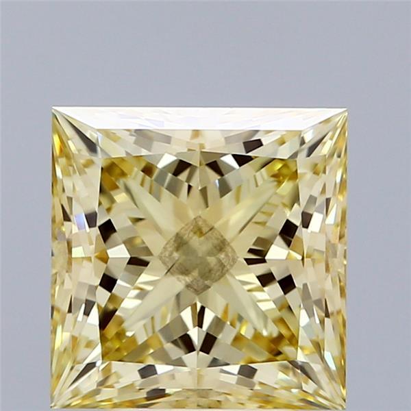 4.05 Ct. Fancy Intense Yellow Princess Lab Grown Diamond