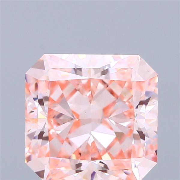 3.00 Ct. Fancy Intense Pink Radiant Lab Grown Diamond