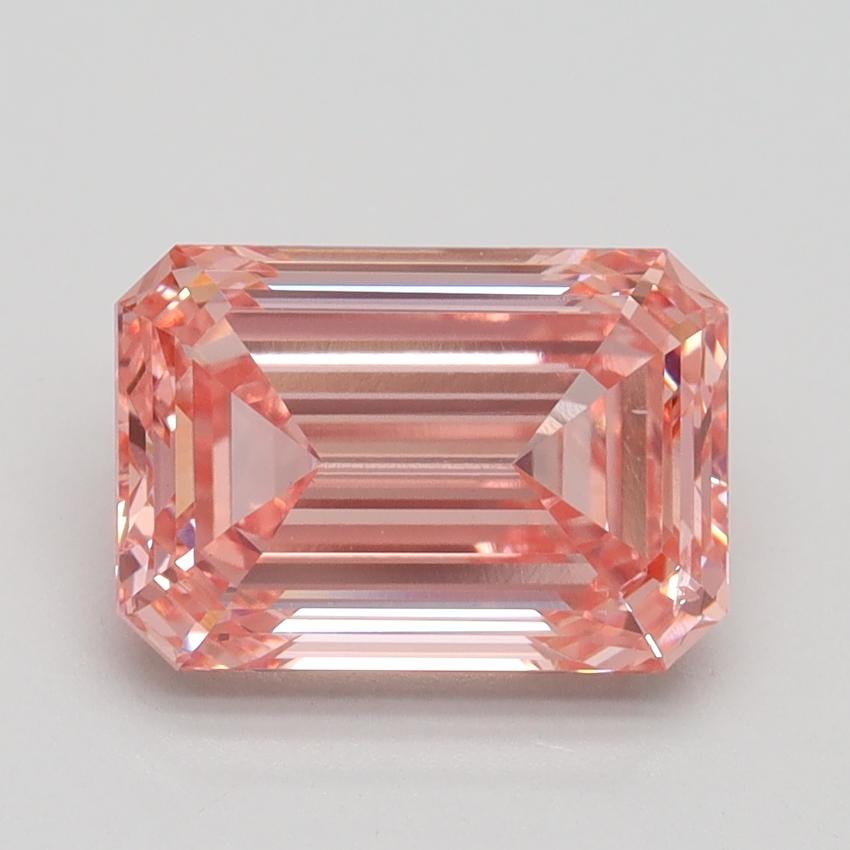 2.60 Ct. Fancy Intense Pink Emerald Lab Grown Diamond