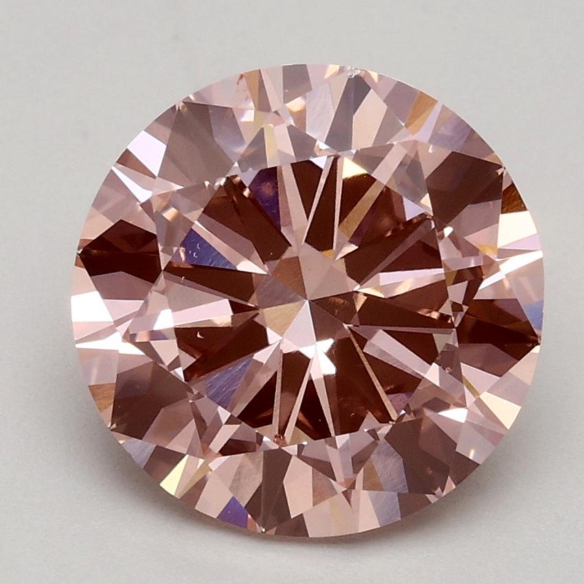 2.50 Ct. Fancy Intense Pink Round Lab Grown Diamond