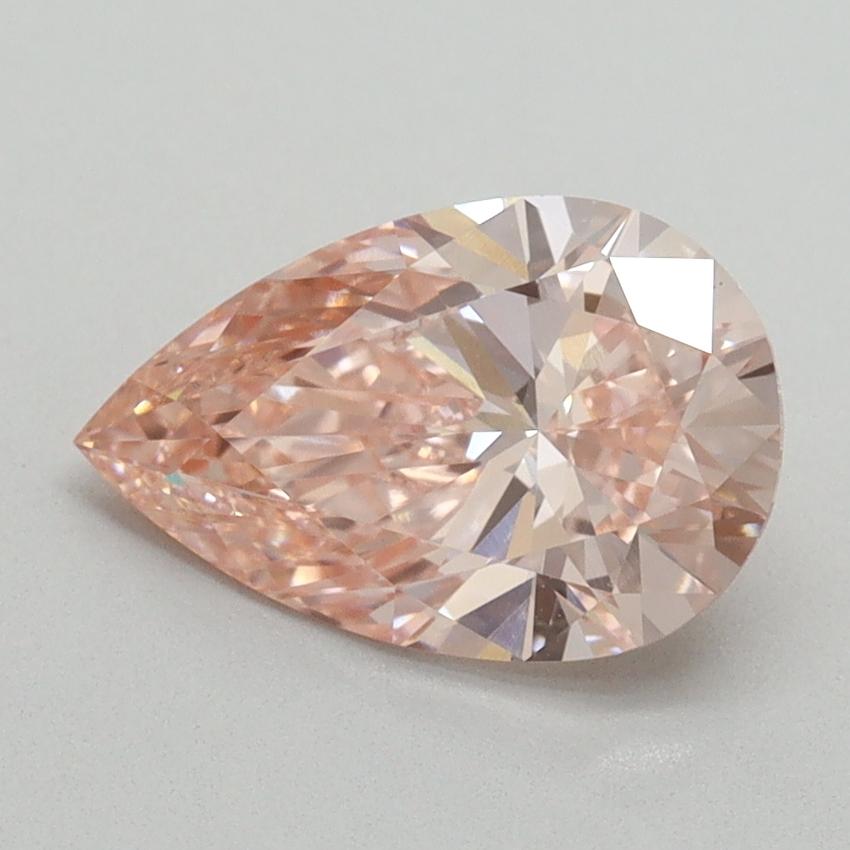 1.58 Ct. Fancy Vivid Pink Pear Lab Grown Diamond