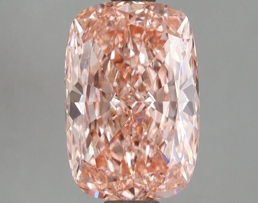 2.01 Ct. Fancy Vivid Pink Cushion Lab Grown Diamond