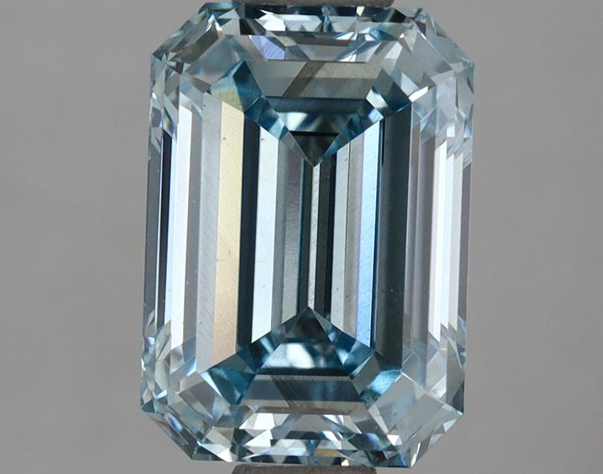 2.02 Ct. Fancy Intense Blue Emerald Lab Grown Diamond