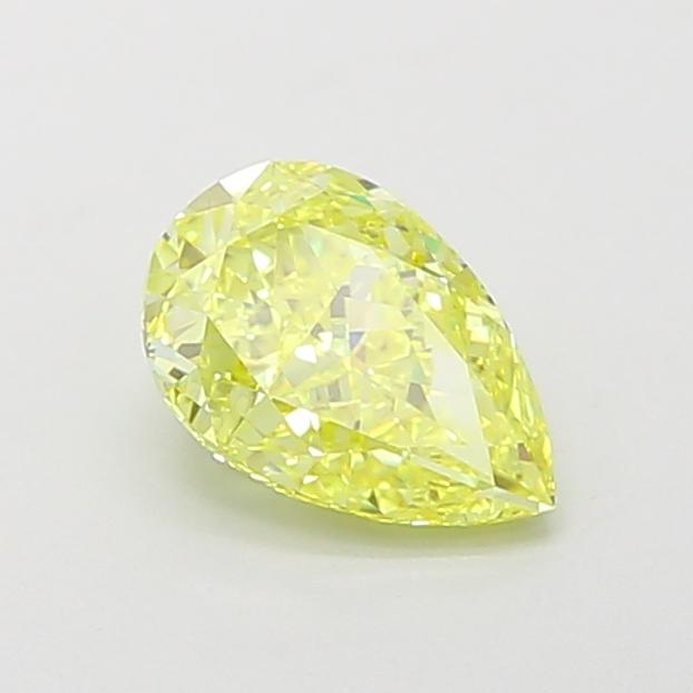 1.1 Ct. Fancy Vivid Yellow Pear Lab Grown Diamond