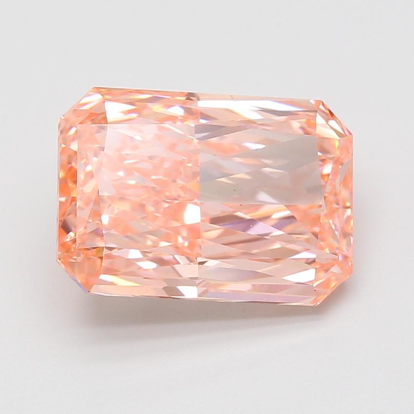 7.26 Ct. Fancy Vivid Pink Radiant Lab Grown Diamond