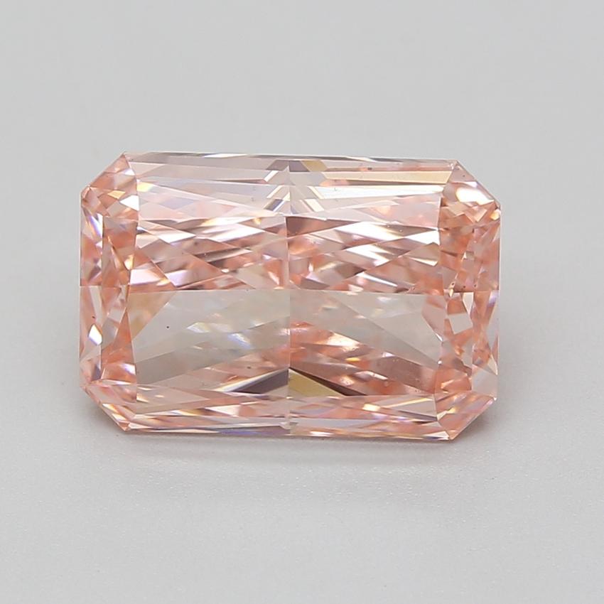 5.08 Ct. Fancy Vivid Pink Radiant Lab Grown Diamond