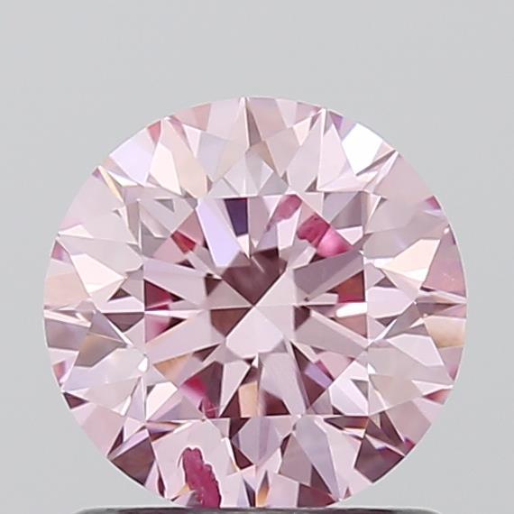 0.97 Ct. Fancy Intense Pink Round Lab Grown Diamond