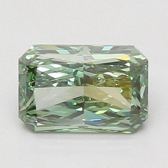 1.43 Ct. Fancy Vivid Green Radiant Lab Grown Diamond