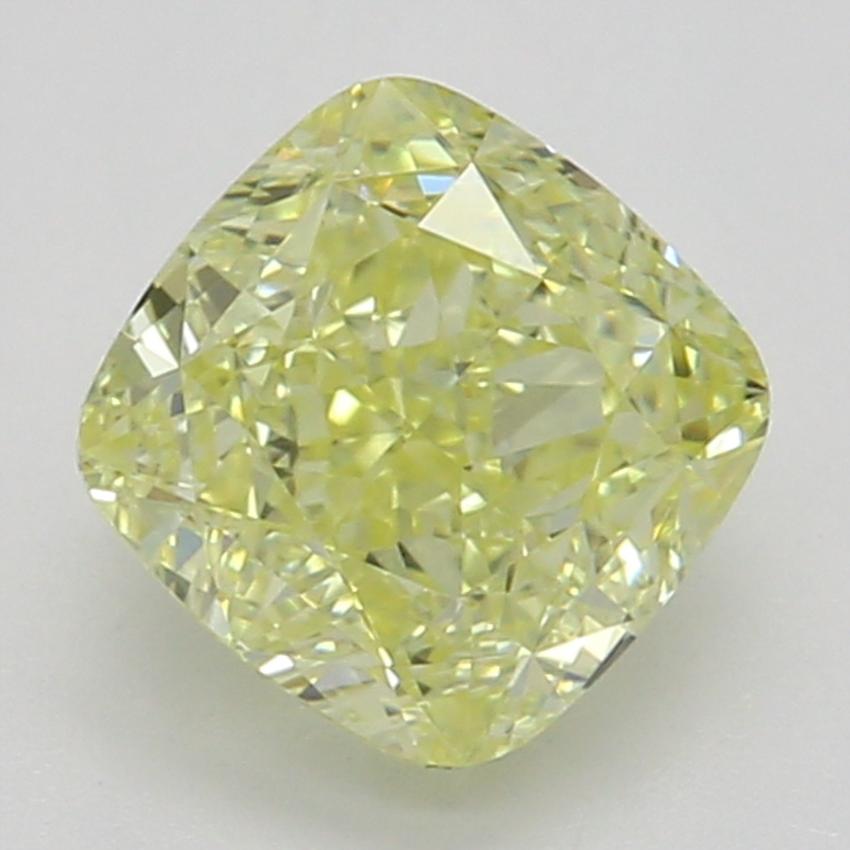 0.72 Ct. Fancy Intense Yellow Cushion Diamond