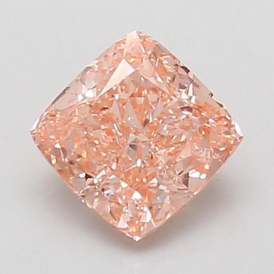 1.30 Ct. Fancy Vivid Pink Cushion Lab Grown Diamond