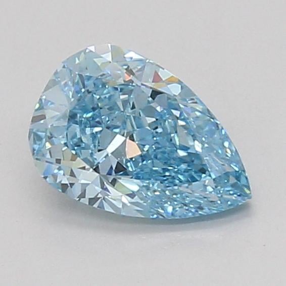 1.07 Ct. Fancy Vivid Blue Pear Lab Grown Diamond