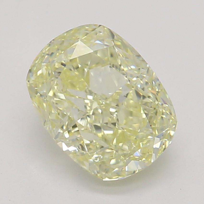 0.85 Ct. Fancy Light Yellow Cushion Diamond