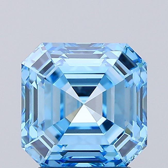 2.26 Ct. Fancy Vivid Blue Asscher Lab Grown Diamond