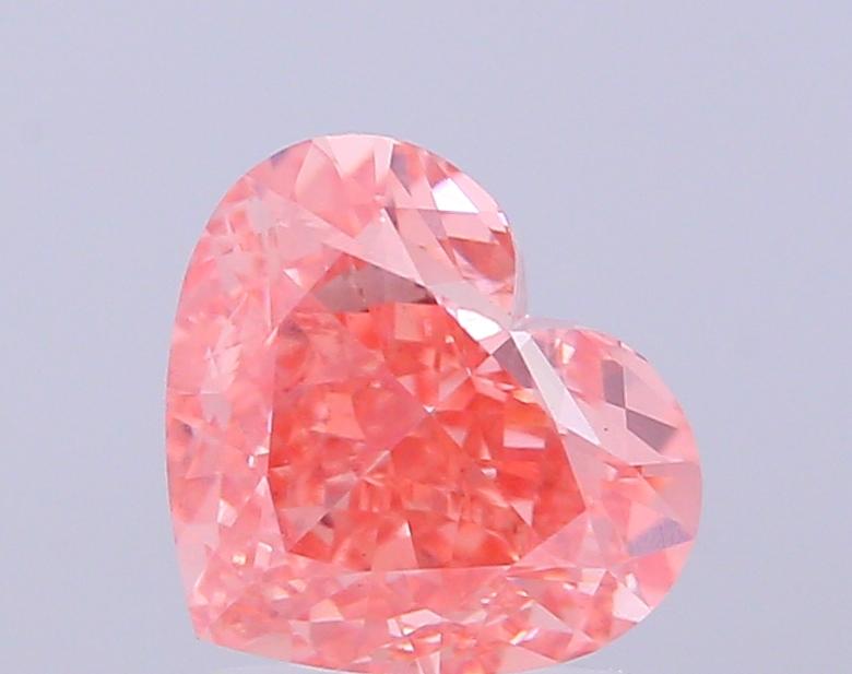 2.62 Ct. Fancy Vivid Pink Heart Lab Grown Diamond