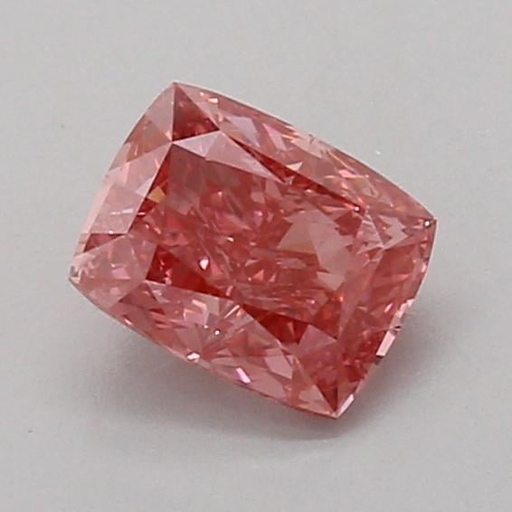 0.96 Ct. Fancy Vivid Pink Cushion Lab Grown Diamond