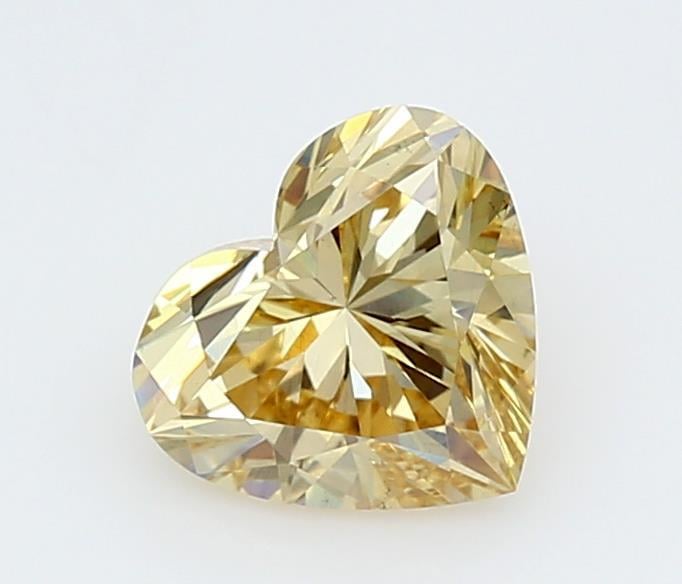 1.08 Ct. Fancy Intense  Yellow Heart Lab Grown Diamond