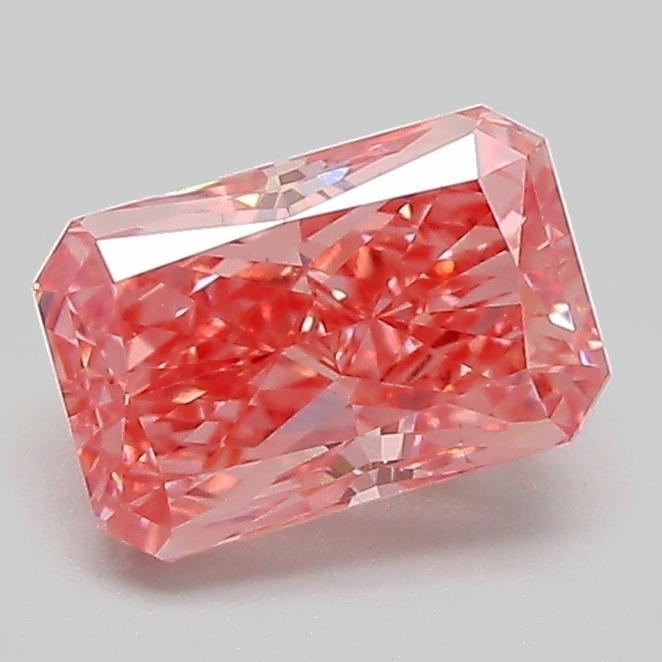 1.38 Ct. Fancy Vivid  Pink Radiant Lab Grown Diamond