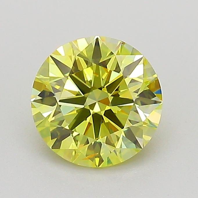 1.00 Ct. Fancy Intense  Yellow Round Lab Grown Diamond