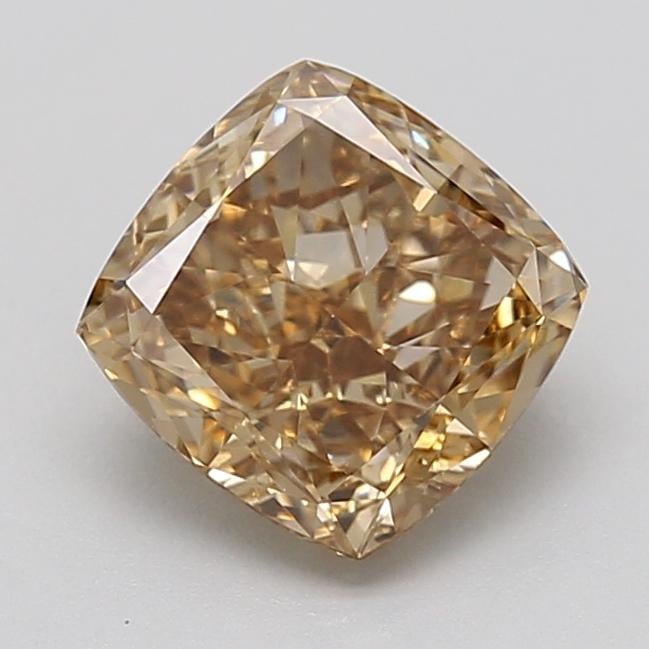 1.62 Ct. Light  Brown Cushion Lab Grown Diamond