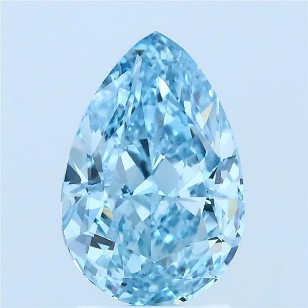 2.01 Ct. Fancy Vivid Blue Pear Lab Grown Diamond