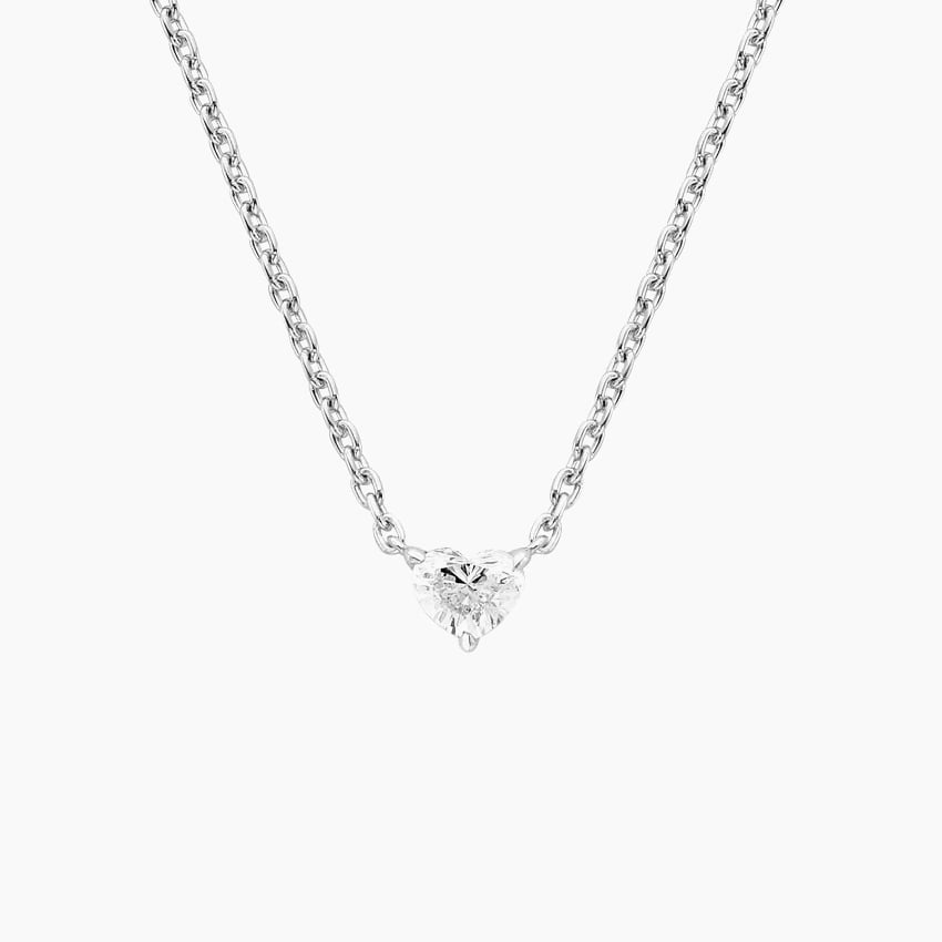 Ornate Jewels 925 Sterling Silver American Diamond Love Heart Shape  Solitaire Pendant Necklace for Women and Girls Anniversary Wedding Gifts :  Amazon.in: Fashion