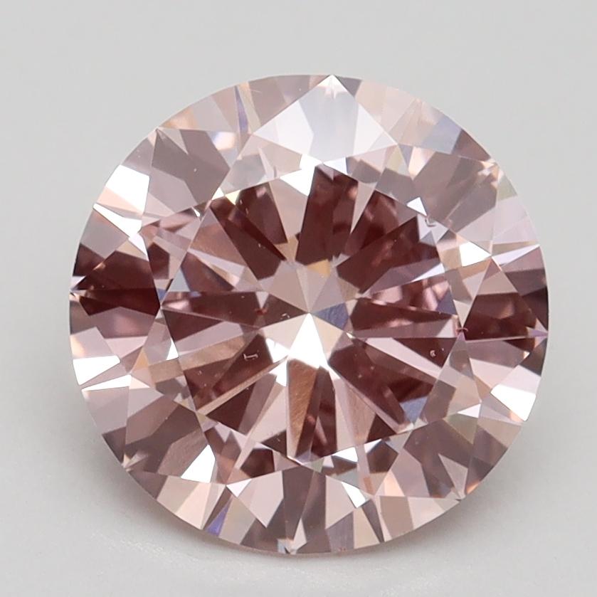 2.50 Ct. Fancy Intense Pink Round Lab Grown Diamond