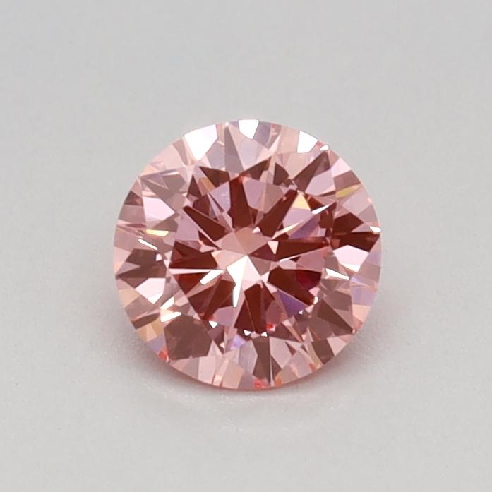 0.34 Ct. Fancy Vivid Pink Round Lab Grown Diamond