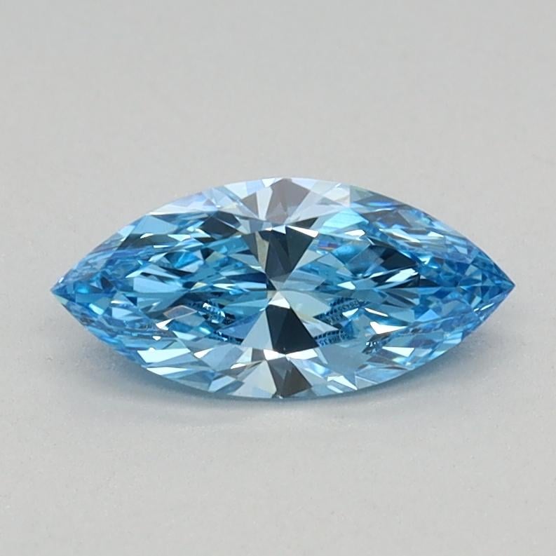 0.40 Ct. Fancy Vivid Blue Marquise Lab Grown Diamond