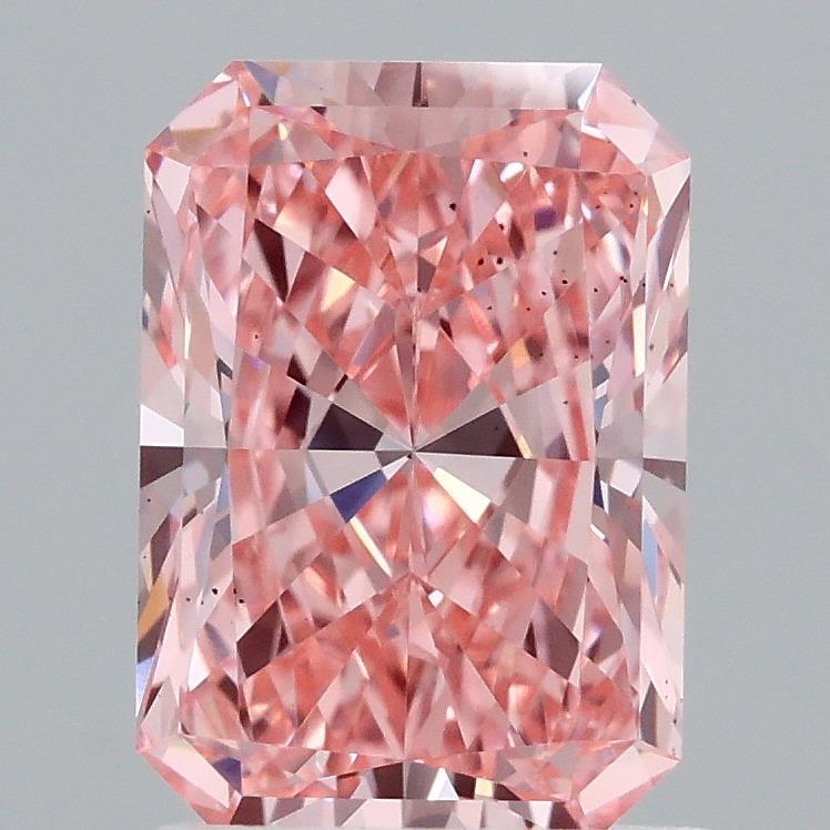 1.53 Ct. Fancy Vivid Pink Radiant Lab Grown Diamond