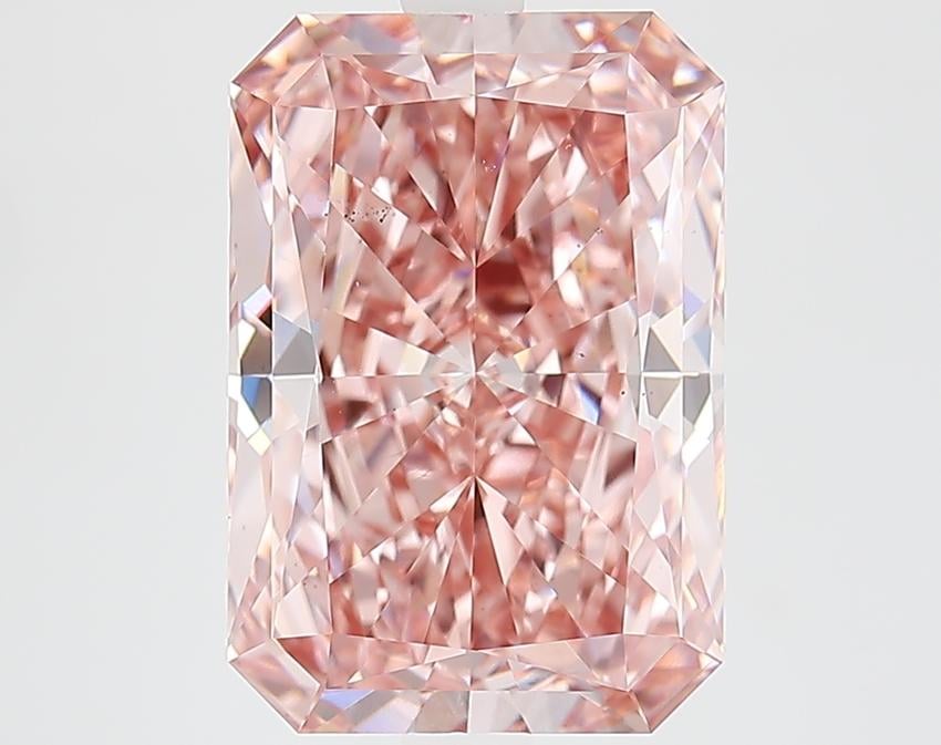 5.13 Ct. Fancy Vivid Pink Radiant Lab Grown Diamond