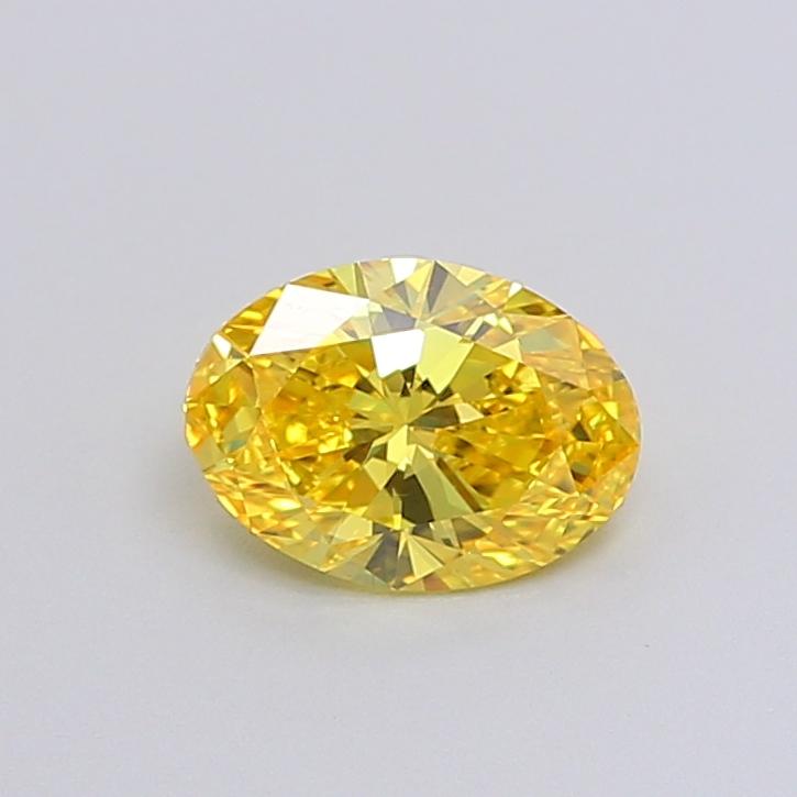 1.01 Ct. Fancy Vivid Yellow Oval Lab Grown Diamond