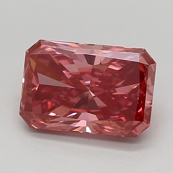 1.58 Ct. Fancy Vivid  Pink Radiant Lab Grown Diamond