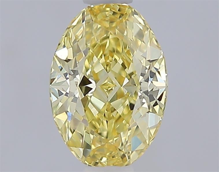 1.01 Ct. Fancy Intense  Yellow Oval Lab Grown Diamond