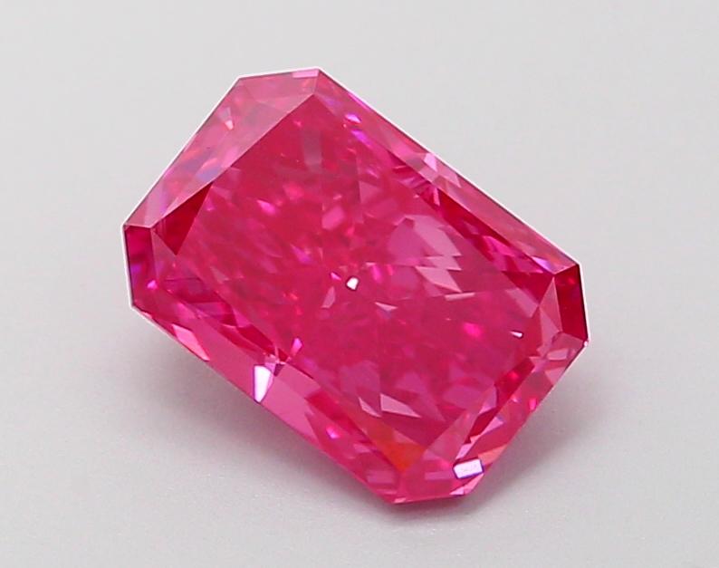 1.52 Ct. Fancy Vivid Pink Radiant Lab Grown Diamond