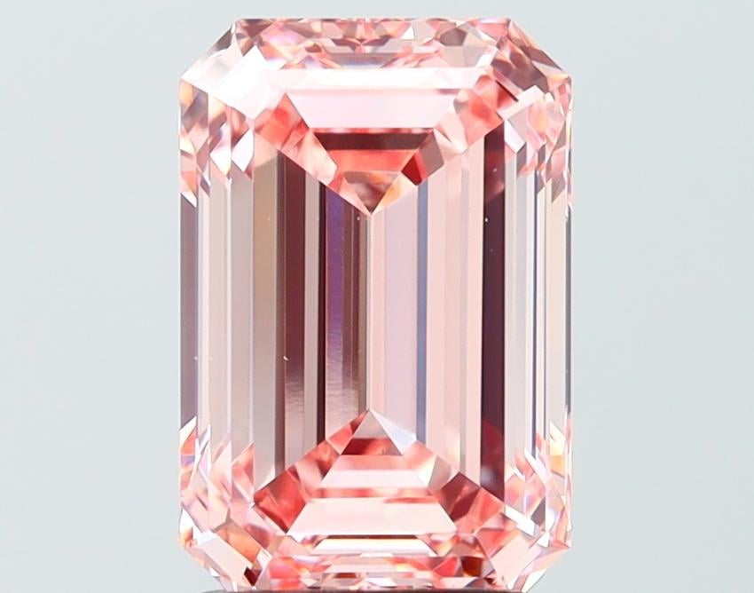 3.09 Ct. Fancy Intense Pink Emerald Lab Grown Diamond