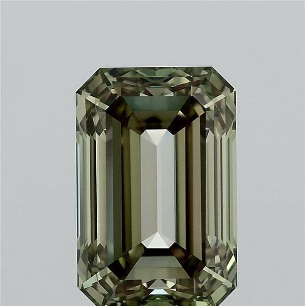 2.57 Ct. Fancy Vivid  Green Emerald Lab Grown Diamond