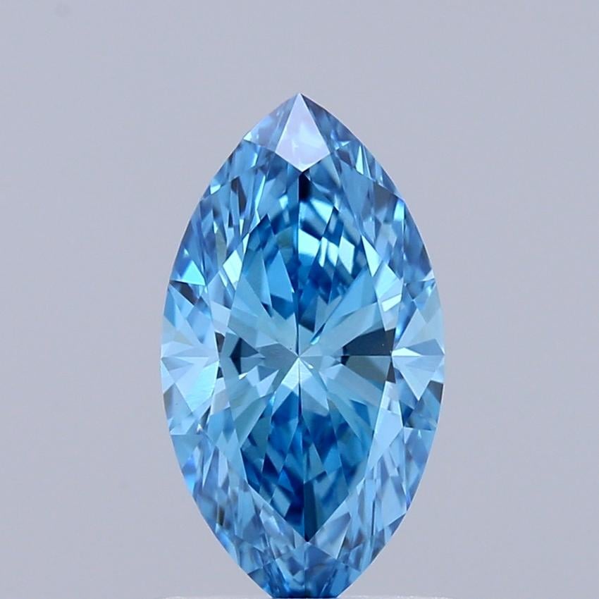 1.06 Ct. Fancy Vivid  Blue Marquise Lab Grown Diamond