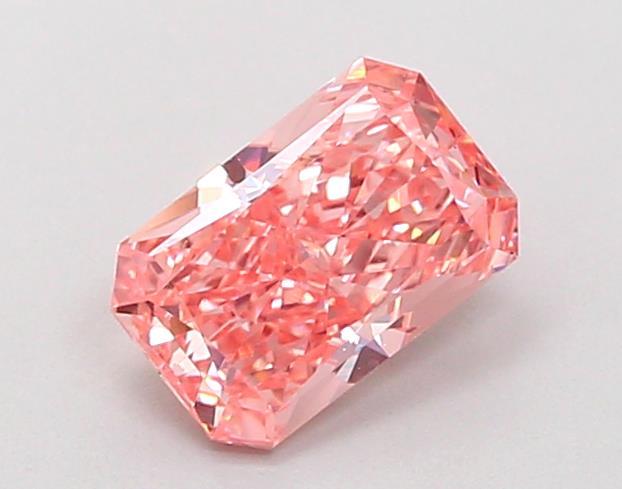 1.11 Ct. Fancy Vivid  Pink Radiant Lab Grown Diamond