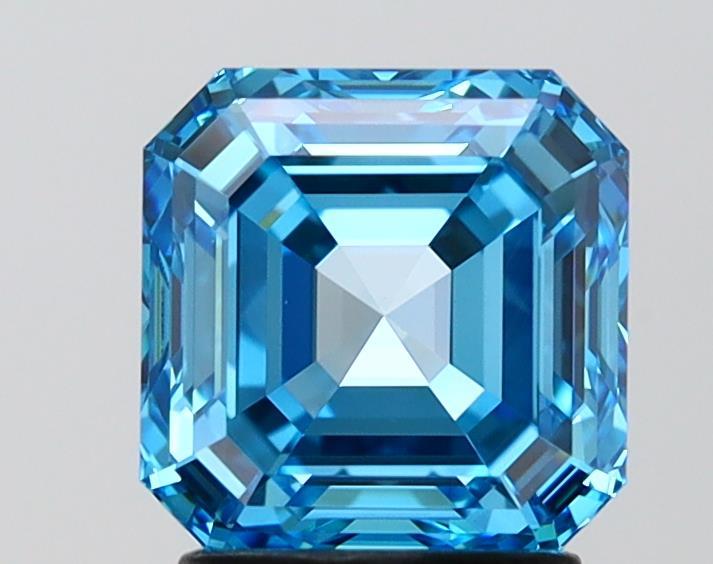 2.33 Ct. Fancy Vivid Blue Asscher Lab Grown Diamond