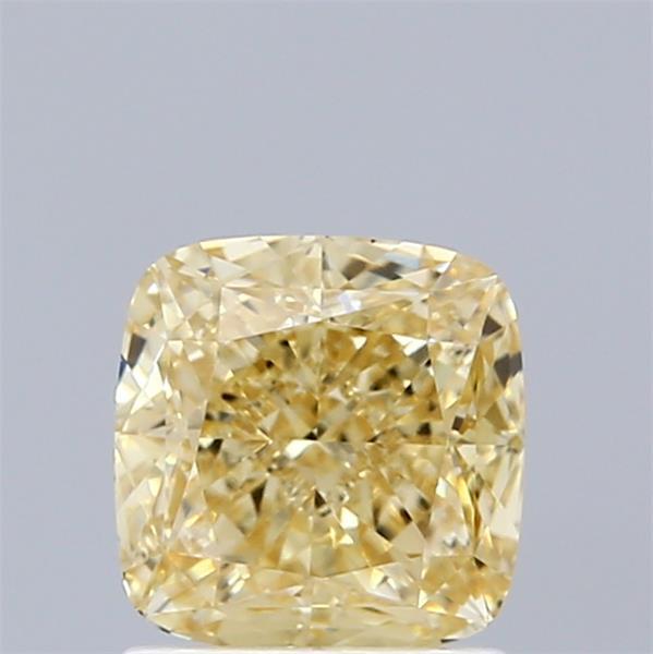 1.55 Ct. Fancy Intense  Yellow Cushion Lab Grown Diamond