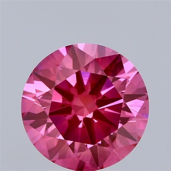 2.59 Ct. Fancy Vivid  Pink Round Lab Grown Diamond