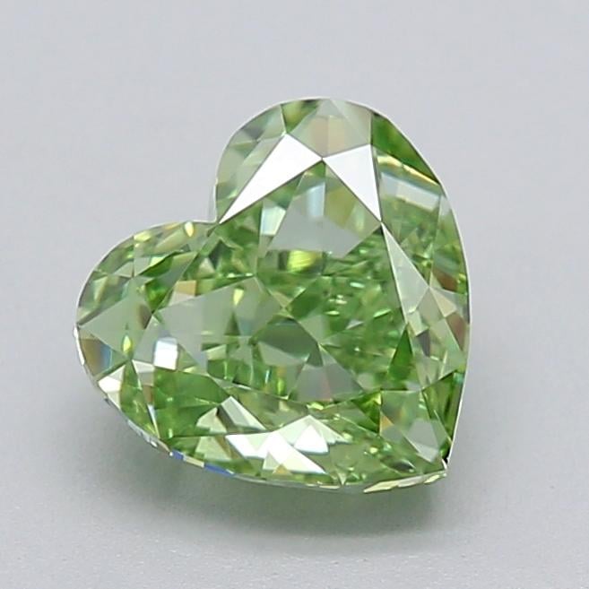 1.54 Ct. Fancy Green Heart Lab Grown Diamond