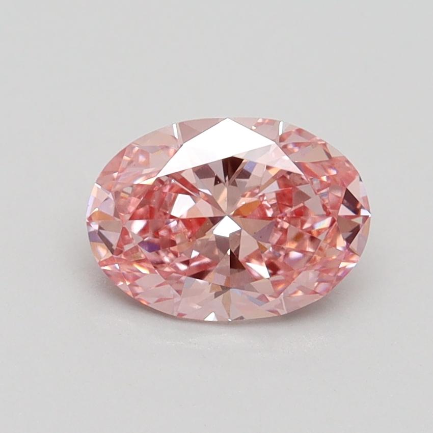 1.04 Ct. Fancy Intense Pink Oval Lab Grown Diamond