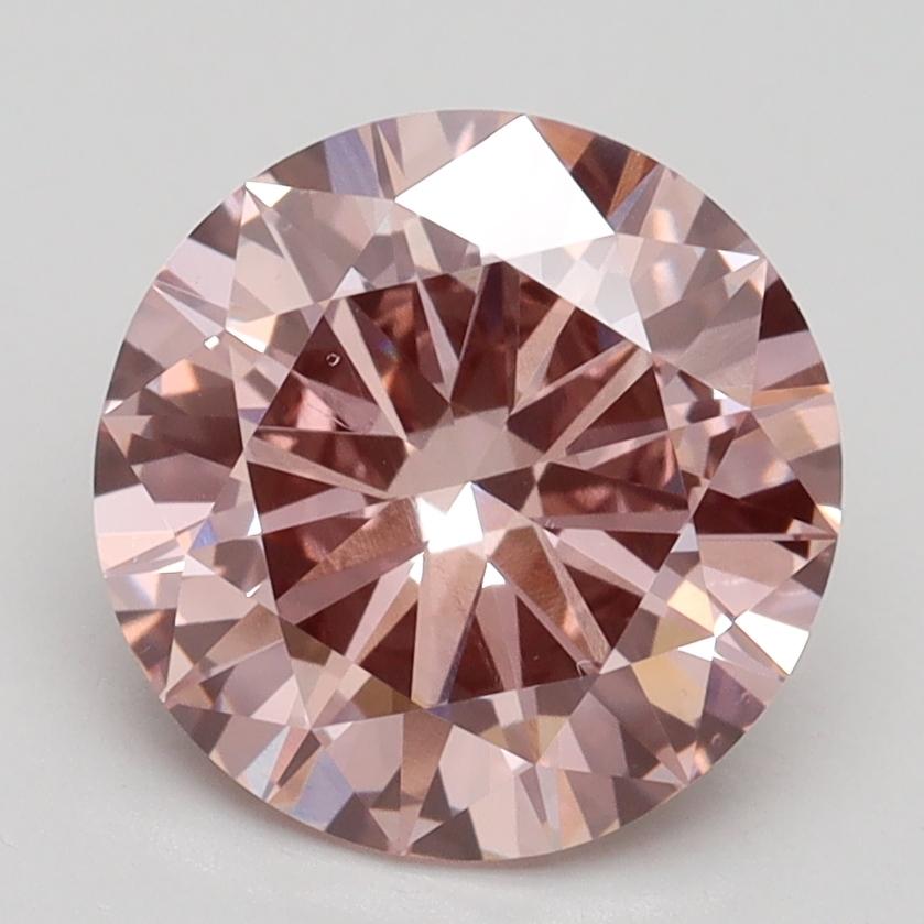 2.50 Ct. Fancy Intense Pink Round Lab Grown Diamond